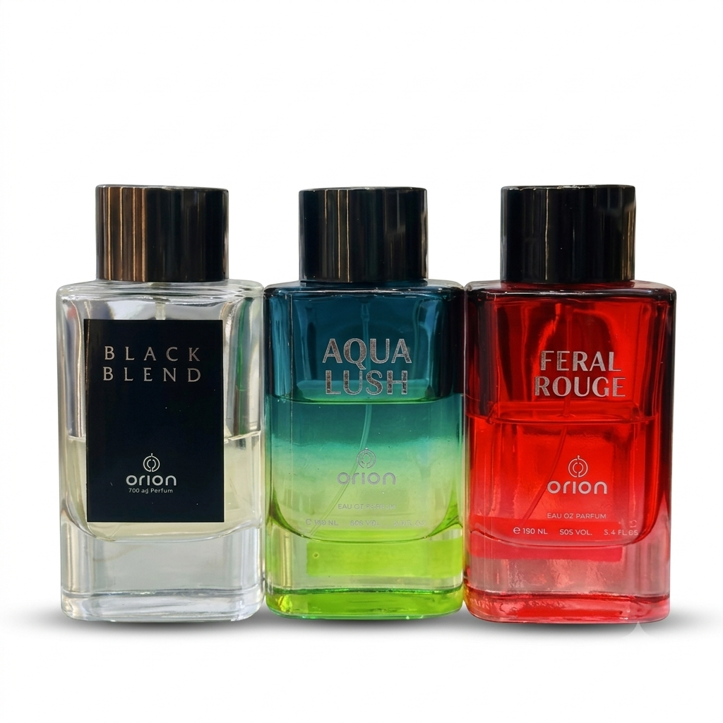 BLACK BLEND , AQUA LUSH , FERAL ROUGH COMBO